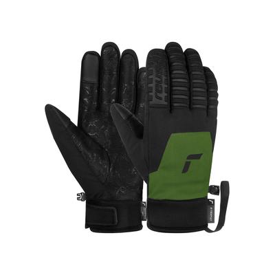 Skihandschuhe REUSCH "Raptor R-TEX XT TOUCH-TEC", Damen, Gr. 7,5, grün, 92% Polyester, 3% Polyamid, 3% Polyurethan, 2% Elasthan, mehrfarbig, klassisch, Handschuhe, warm, wasserdicht und atmungsaktiv Image