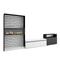 SKRAUT HOME Wohnzimmer-TV-Schrank, Wohnzimmer-Wandsystem, 360x186x35cm, Für TV-Geräte bis 65“, Elektrischer Kamin, Moderner Stil, Schwarz-weiß - 110_2