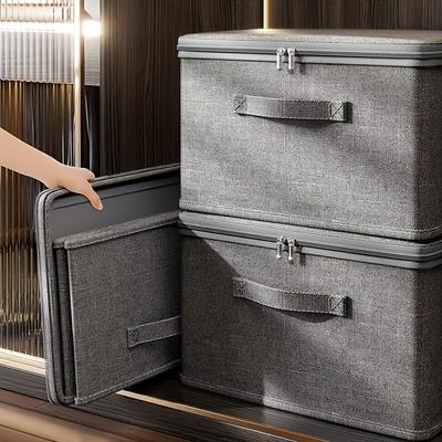 TEMU Extra Large Stackable Storage Box - Multifunctional Space-saving Organizer, Suitable For Wardrobe, Bedroom, Kitchen, Etc. - For Toys, Books, Clothes, And Bedding, Storage Boxes For Organizing Image