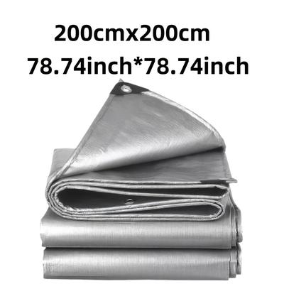 TEMU Extra Large Waterproof Polyester Rain Cover - Double-sided Camping Sunshade, Uv And Frost Resistant Sunshade, Suitable For Outdoor Furniture, Camping And Emergency Canopies Image