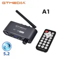 Trasmettitore ricevitore GTMEDIA A1 Bluetooth 5.2 AUX 3.5mm adattatore Audio musicale Wireless coassiale ottico convertitore da digitale ad analogico