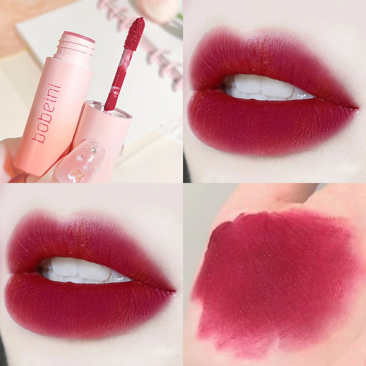 Velvet Matte Liquid Lipstick – langanhaltende, hochpigmentierte, nicht trocknende Formel, 6 Farbtöne – perfekt für Alltag und Partys Image