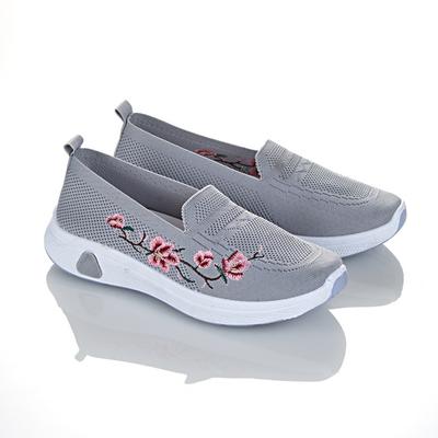 Slipper "Blumenranke" hellgrau Image