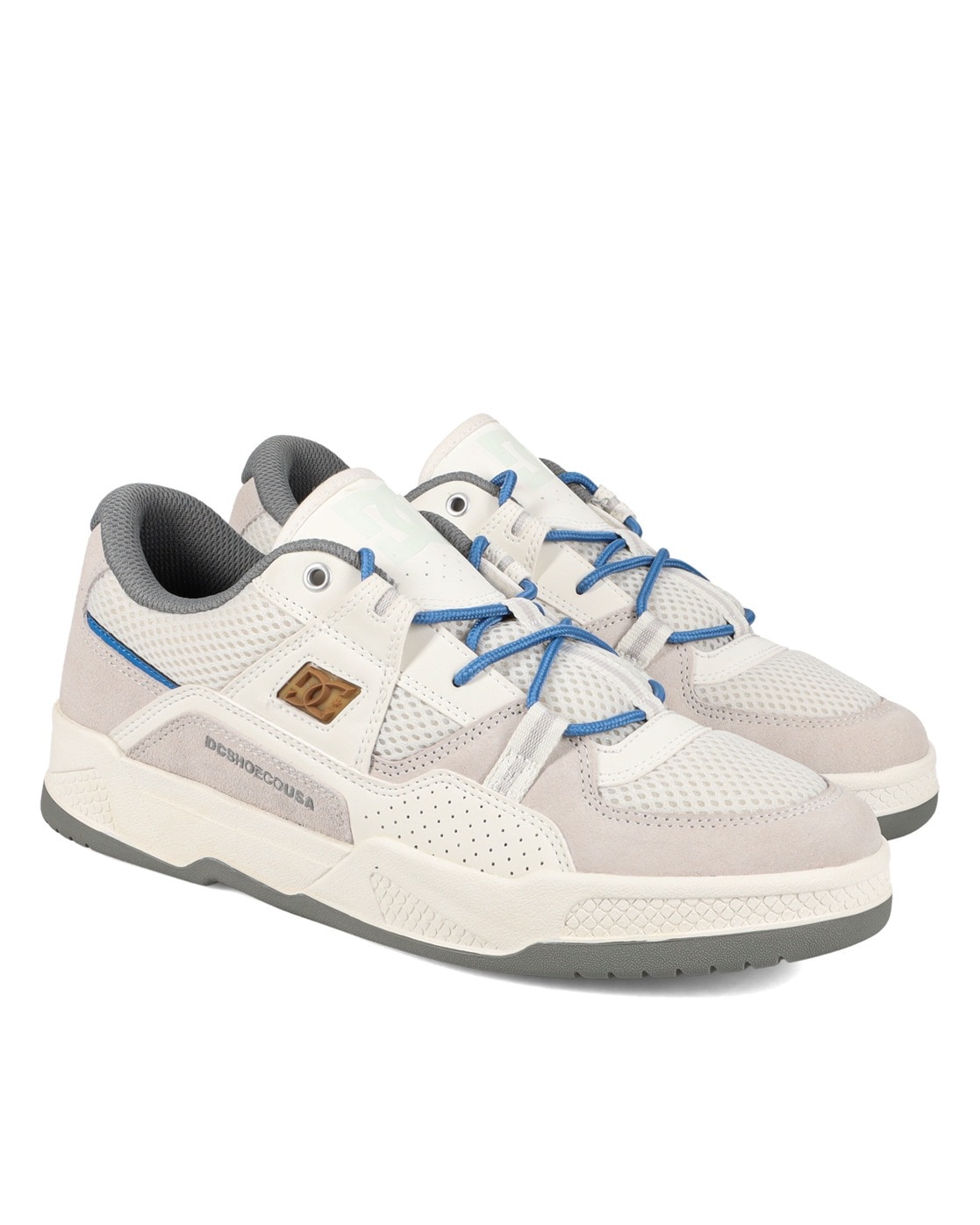 Sneaker DC SHOES "Construct", Gr. 10 (43), beige (tan, braun), 54.6% Leder, 20.9% Synthetikmaterial, 25.5% Polyester, Schuhe Image