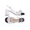 Jeffrey Campbell Damen Pumps, Gr. 38, weiß, Leder