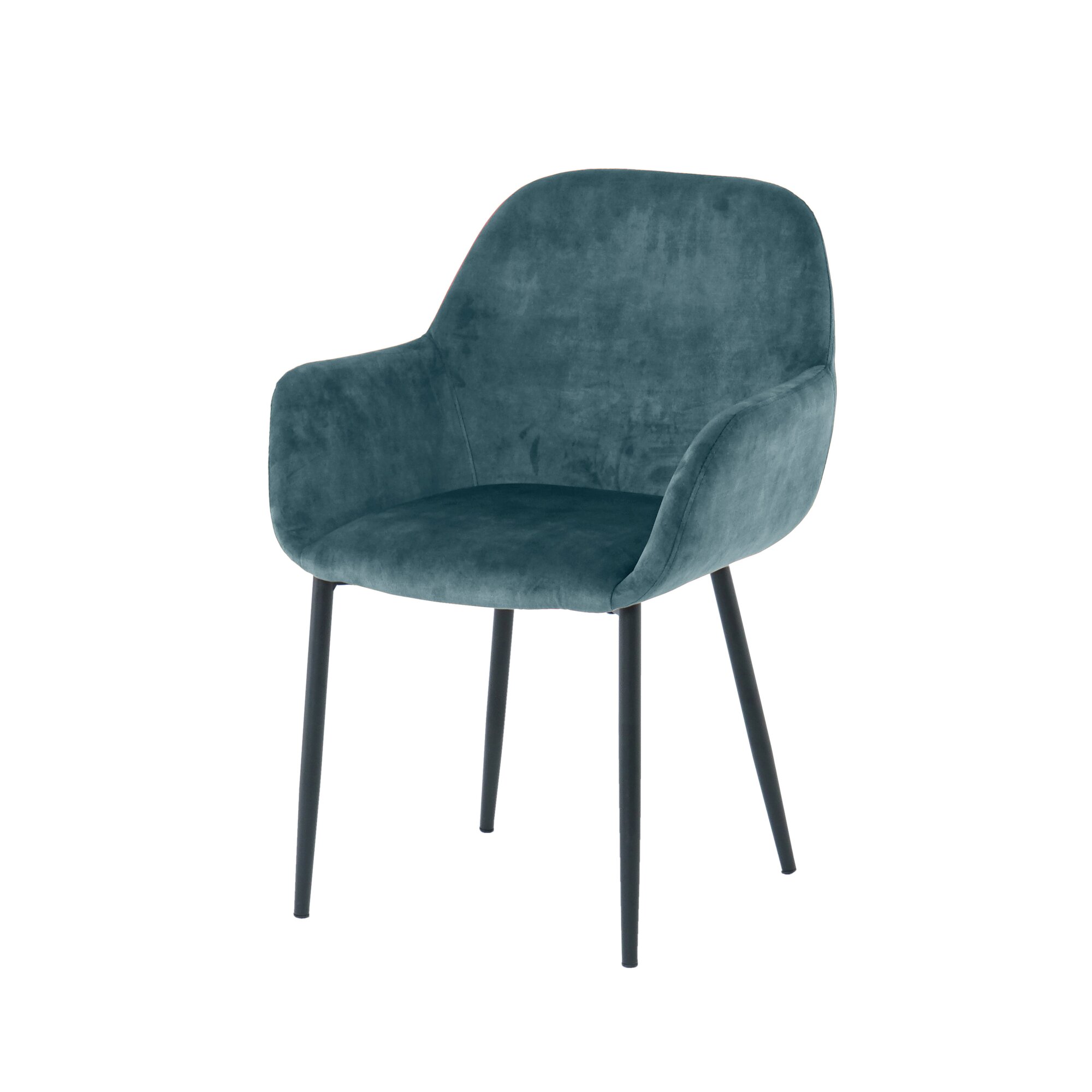 SIT »Lucy« Armlehnstuhl 2er-Set Samt blau 60x84x57,5 cm Image