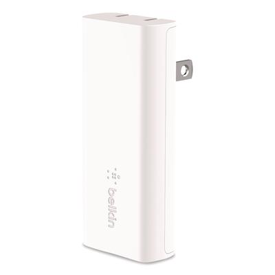 Belkin BOOST CHARGE Dual Wall Charger with PPS + USB-C Cable with Lightning Connector, White (BLKWCB007DQ1MWH)