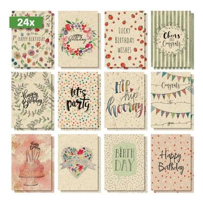 Sigel Geburtstags-Postkarten-Set »Happy Grassy Birthday«, 10.5x14.8 cm Image