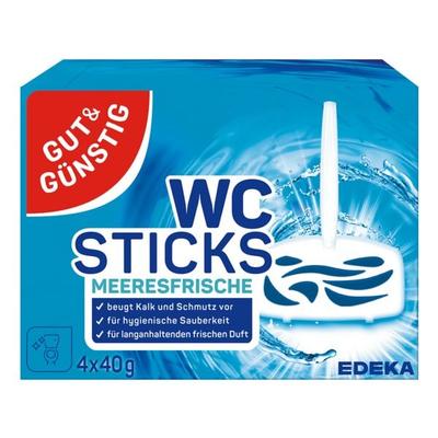 Gut und Günstig 4er-Pack WC-Duftspüler »WC Sticks Meeresfrische« weiß Image