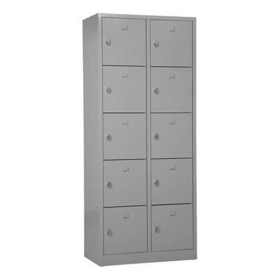 Gürkan Schließfachschrank 2x 5 Fächer grau, 80x190x45 cm Image