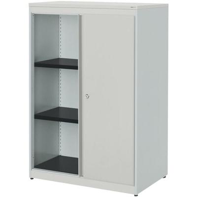 mauser Stahlschrank mit Schiebetüren »Kontoro« 85 cm grau, 85x123.5x48.2 cm Image
