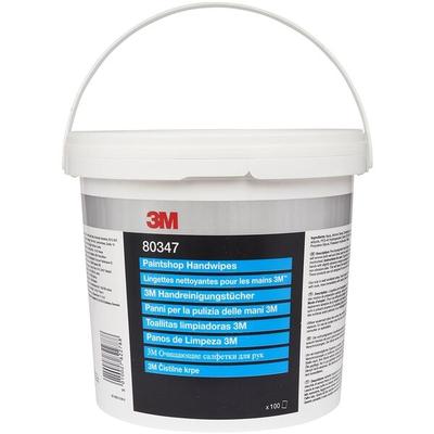 3M 100er-Pack Handreinigungstücher Lackiererei weiß Image