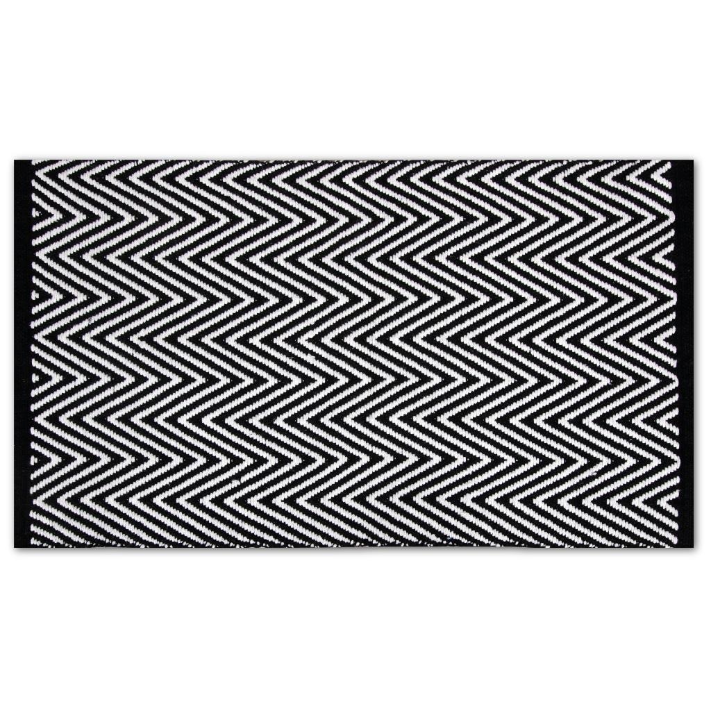 Pro Home Teppiche black & white 120x180 cm Zigzag Image
