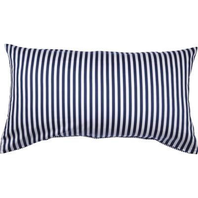 Kissenbezug JANINE "Modernclassic", blau (marine), B:80cm L:40cm, Mako-Satin, Obermaterial: 100% Baumwolle, Kissenbezüge, mit Streifen Image
