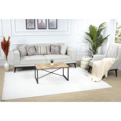 Teppich LIVABLISS "BARI", beige (elfenbein), B:160cm H:14mm L:213cm, Kunstfaser, Teppiche, Skandi Design, Modern Boho Kurzflor Wohnzimmerteppich, Schlafzimmer Image