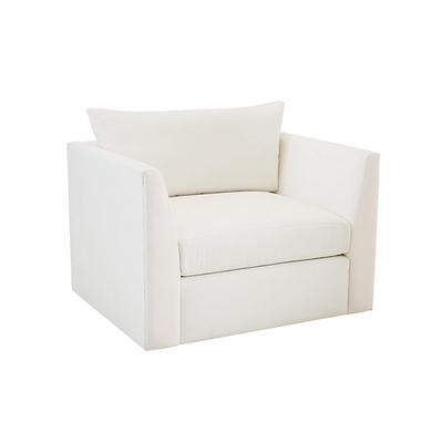 Somerset Outdoor Upholstered Swivel Chair - Ballard Designs