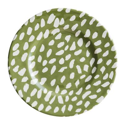 Set of 4 Thandie Melamine Dinner Plates - Sage - Ballard Designs