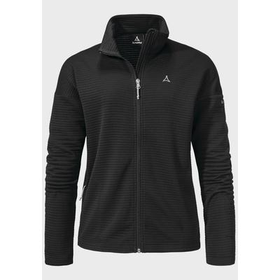 Fleecejacke SCHÖFFEL "Hiking CIRC Fleece Jk Style Smue WMS", Damen, Gr. 40, schwarz (9990, schwarz), Oberstoff: 100% Polyester, sportlich, regular fit, hoch geschlossener Ausschnitt, Langarm, Jacken Image