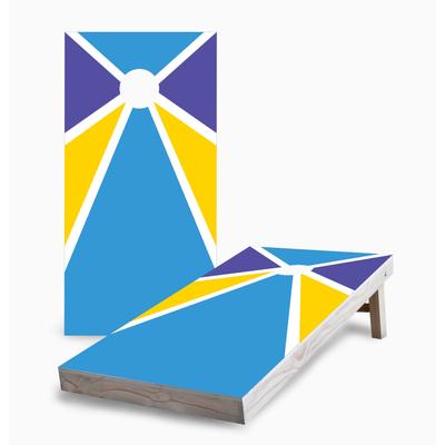 Pinwheel Corn Hole Board Set with Carry Case