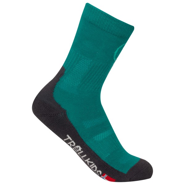 Trollkids - Kids Trekking Mid Cut Socks II 2-Pack - Wandersocken 35-38 | EU 35-38 türkis