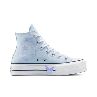 Chuck Taylor All Star Lift Platform Butterflies Canvas For - Blue - Converse Sneakers