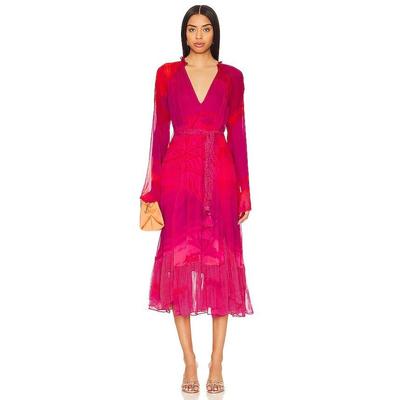 Soma Midi Dress - Pink - Hemant & Nandita Dresses