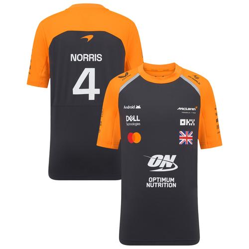 T-shirt McLaren 2025 Team Lando Norris Set Up - Phantom - Enfants - unisexe Taille: JL