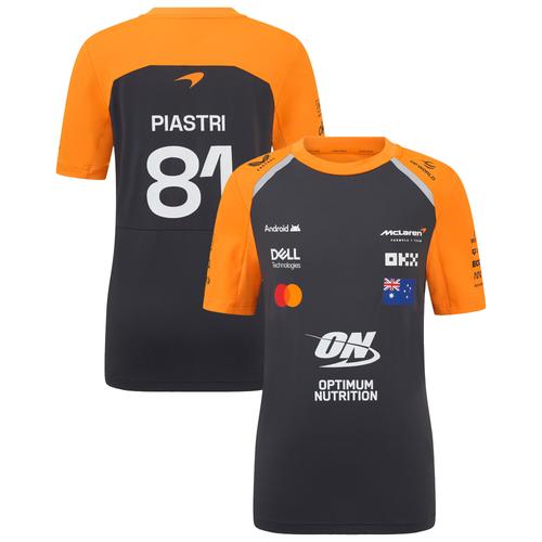 T-shirt de configuration du pilote McLaren 2025 Team Oscar Piastri - Phantom - Enfants - unisexe Taille: JL