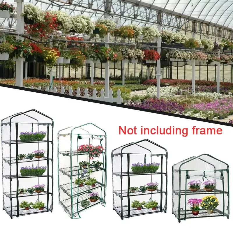 Gartenwärmer-Abdeckung, PVC-Blumen- und Pflanzenisolierung, wärmender Schuppen, Gewächshaus, wärmende Wintergarten, isolierte, regensichere Spalier Image