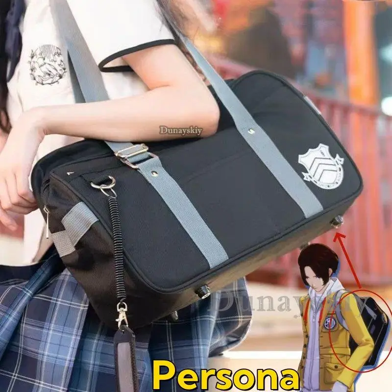 Persona 5 Syujin Gakuen Anime High School JK Tasche Student Büchertasche Uniform Oxford Umhängetasche Halloween Cosplay Messenger Bag