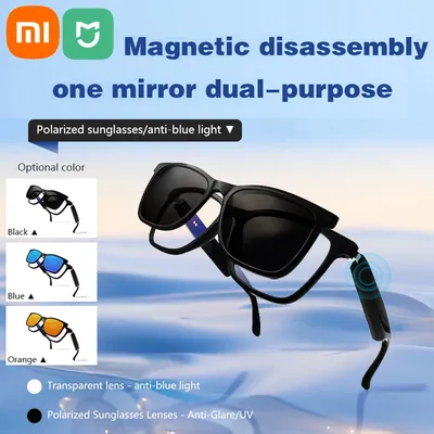 Xiaomi MIJIA Smart-Brille, 2-in-1, magnetischer UV-Schutz, tragbare Musik, polarisierte Brille, Image