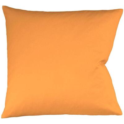 Kissenbezug FLEURESSE "Colours Mako Satin, 100% Baumwolle, mit Reißverschluss", gold (goldfarben), B:40cm L:40cm, Mako-Satin, Mako-Satin, Kissenbezüge, Mako Satin, glänzend, glatt, Premium Qualität Image