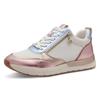 Keilsneaker TAMARIS, Damen, Gr. 40, rosa (rosé metallic), Lederimitat, Textil, sportlich, Schuhe, Freizeitschuh, Halbschuh, Schnürschuh in schmaler Form