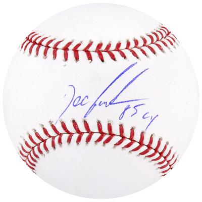 Von Dwight Doc Gooden signierter Baseball der New York Mets mit der Aufschrift „85 CY“ Image