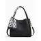 Damen Handtasche Beuteltasche Crossbody-Tasche Schultertaschen PU-Leder Büro Alltagstauglich Reißverschluss Schals Großes Fassungsvermögen Mehrfach tragbar Einfarbig Schwarz Weiß Braun