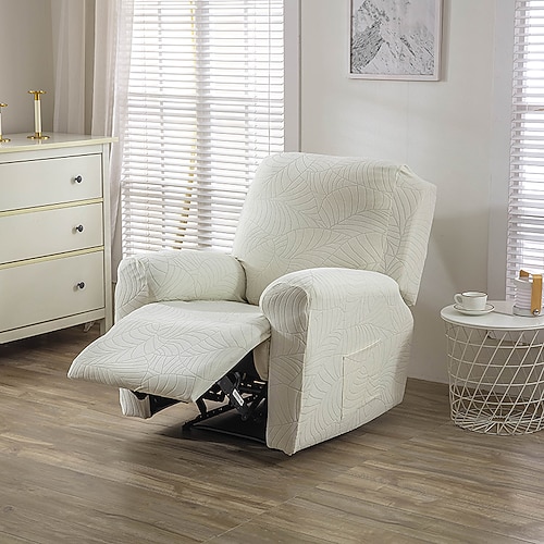 Jacquard-Sofabezug, wasserdicht, elastischer Spandex-Sofabezug für Lazy Boy-Sessel, einfarbig, Schonbezüge für Liegestühle, Möbelschutz Image