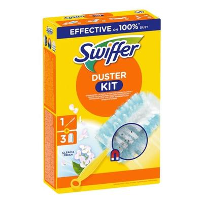 Swiffer Staubwischer »Duster Staubmagnet Clean & Fresh« Starter-Kit Griff + 3 Tücher