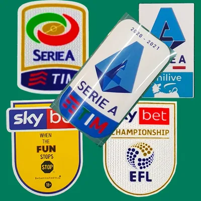 24-25 Soccer Patches Plastic iron on 16-17 SERIE- A 18-19 Sky Bet 2022 Adult Children letter armband Soccer Badges Heat Transfer
