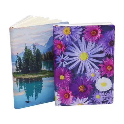 Free Shipping 5pcs/lot A5/A6 Sublimation Pu Leather Printable Journals Writing NoteBooks For