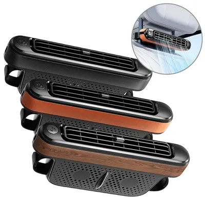1PCS USB Refrigeration Car Fan Car Large Wind Electric Fan Rear Pew Fan Plastic Car Seats Fan With