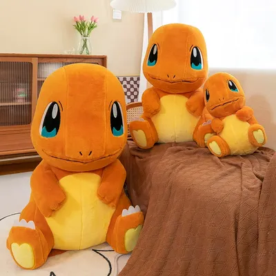 60cm Cute Charmander Plush Doll Anime Pocket Monsters Kawaii Large Plush Toy Soft High Quality