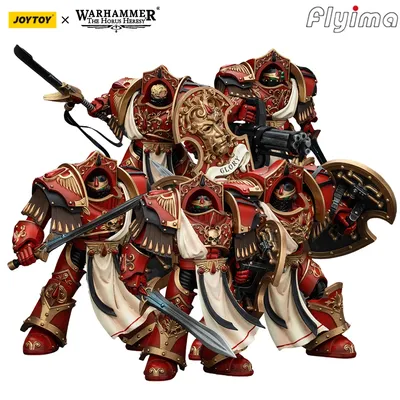 [IN STOCK]JOYTOY Warhammer 30K 1/18 Action Figures Blood Angels Crimson Paladins Squad 5PCS Model