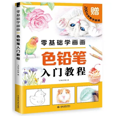 Chinese color pen pencil painting book Zero basic painting :beginners color pencil introductory