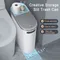 10L Bathroom Trash Can, Household Creative Gap Waste Bin, Press Type Garbage Can with Lid, Simple Paper Basket Kitchen Trash Can