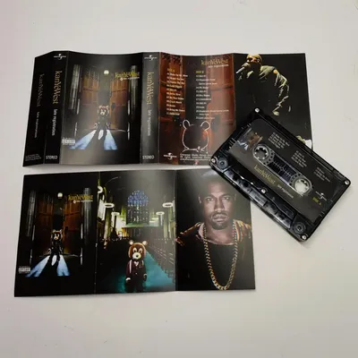 Rap Kanye West Ye Konman Music Tape Late Registration Album Gold Digger Cassettes Cosplay Recorder Walkman Car Soundtracks Box