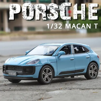 1:32 Porsche Macan T SUV Car Model Alloy Diecast Simulation Toy Sound Light Pull Back Collecte