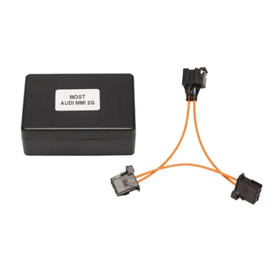 New for Audi Q7 A6 A7 A8 2005-2009 AUX Car Optical Fiber Decoder Box Amplifier Adapter