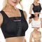 Front Closure Posture Corrector Lift Up Bra Women Push Up Cross Back Underwear Shockproof Sports