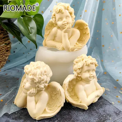 3D Angel Silicone Molds Chocolate Dessert Mousse Cake Baking Tools DIY Crafts Candle Aromatherapy