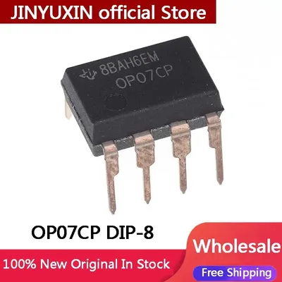 10Pcs 100% New Original OP07 OP07CP DIP-8 straight plug OP07C operational amplifier low offset